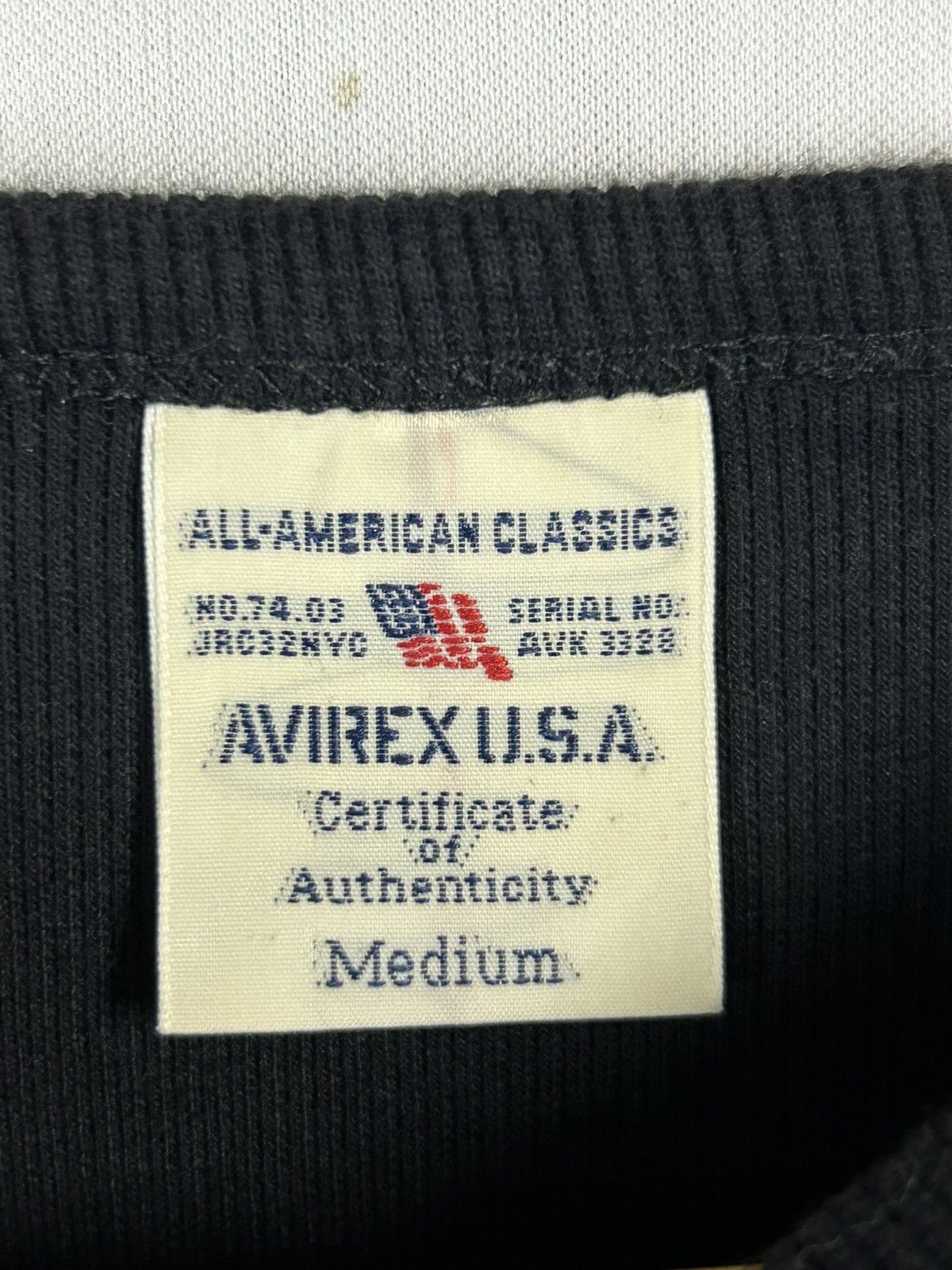 Avirex Vintage Blank Black avirex strechable Size US M / EU 48-50 / 2 - 5 Thumbnail