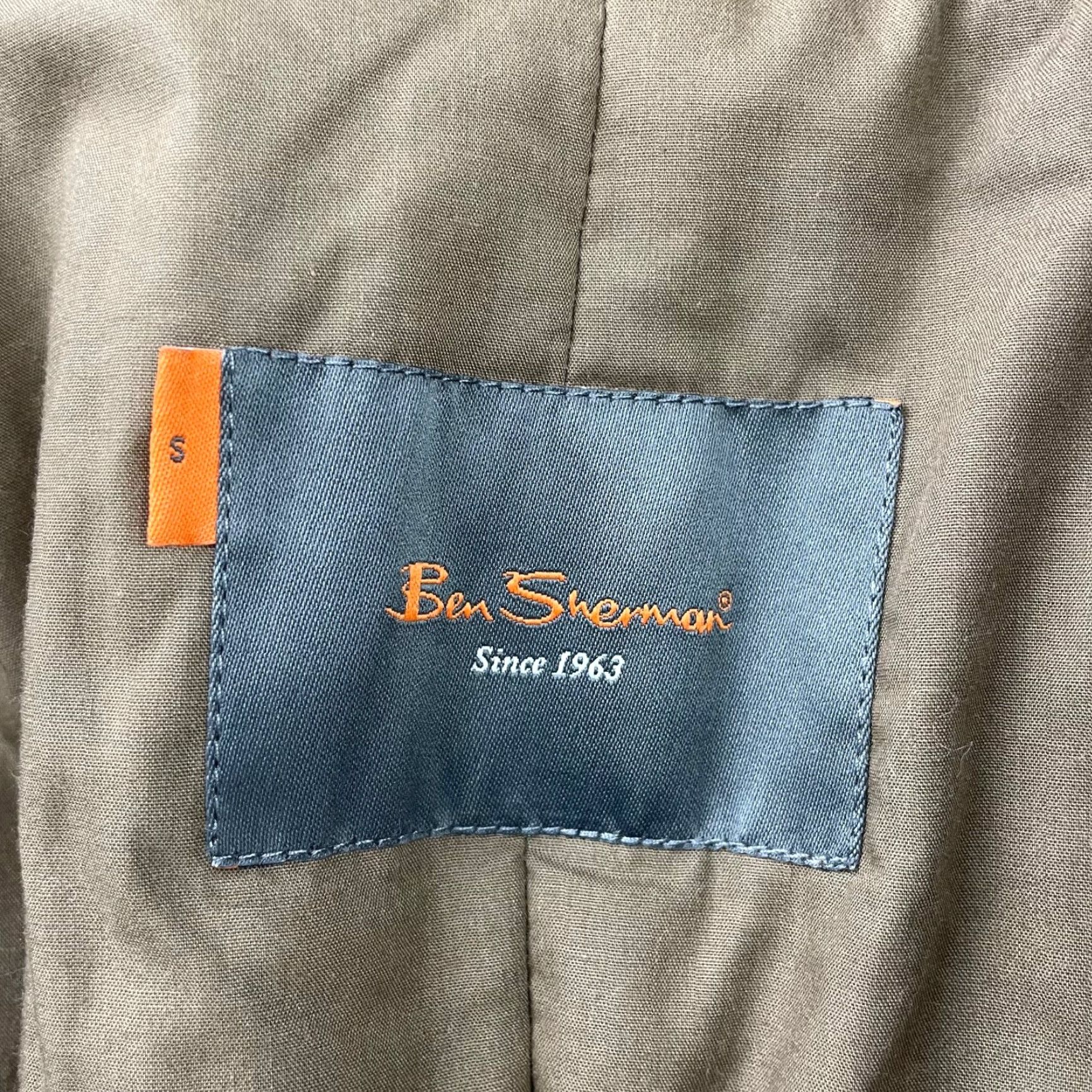 Ben Sherman VINTAGE Ben Sherman Men's Field Jacket Brown Wool Blend Full Zip Snap Button Pockets Lined Winter Spring Small Size Men Wardrobe Military Style Size US S / EU 44-46 / 1 - 4 Thumbnail