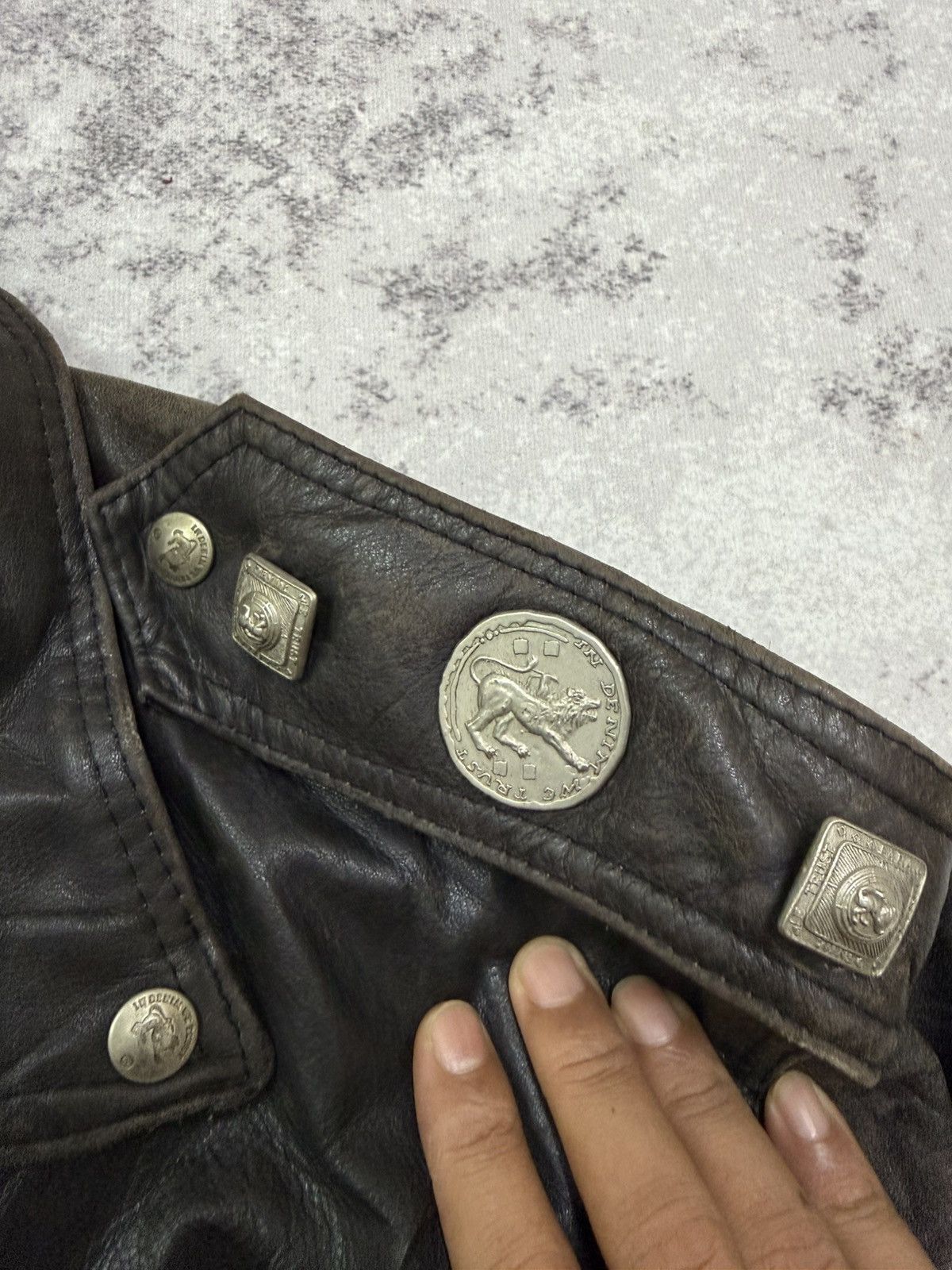 Parasuco Vintage Parasuco Double Colar Rider Jacket Leather Size US M / EU 48-50 / 2 - 8 Thumbnail