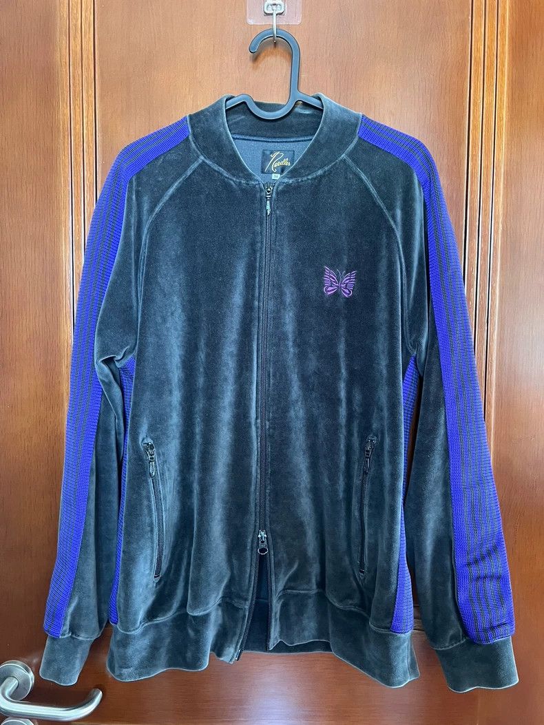 Needles Needles Purple Gray Velvet Jacket M - dmc Size US M / EU 48-50 / 2 - 1 Thumbnail