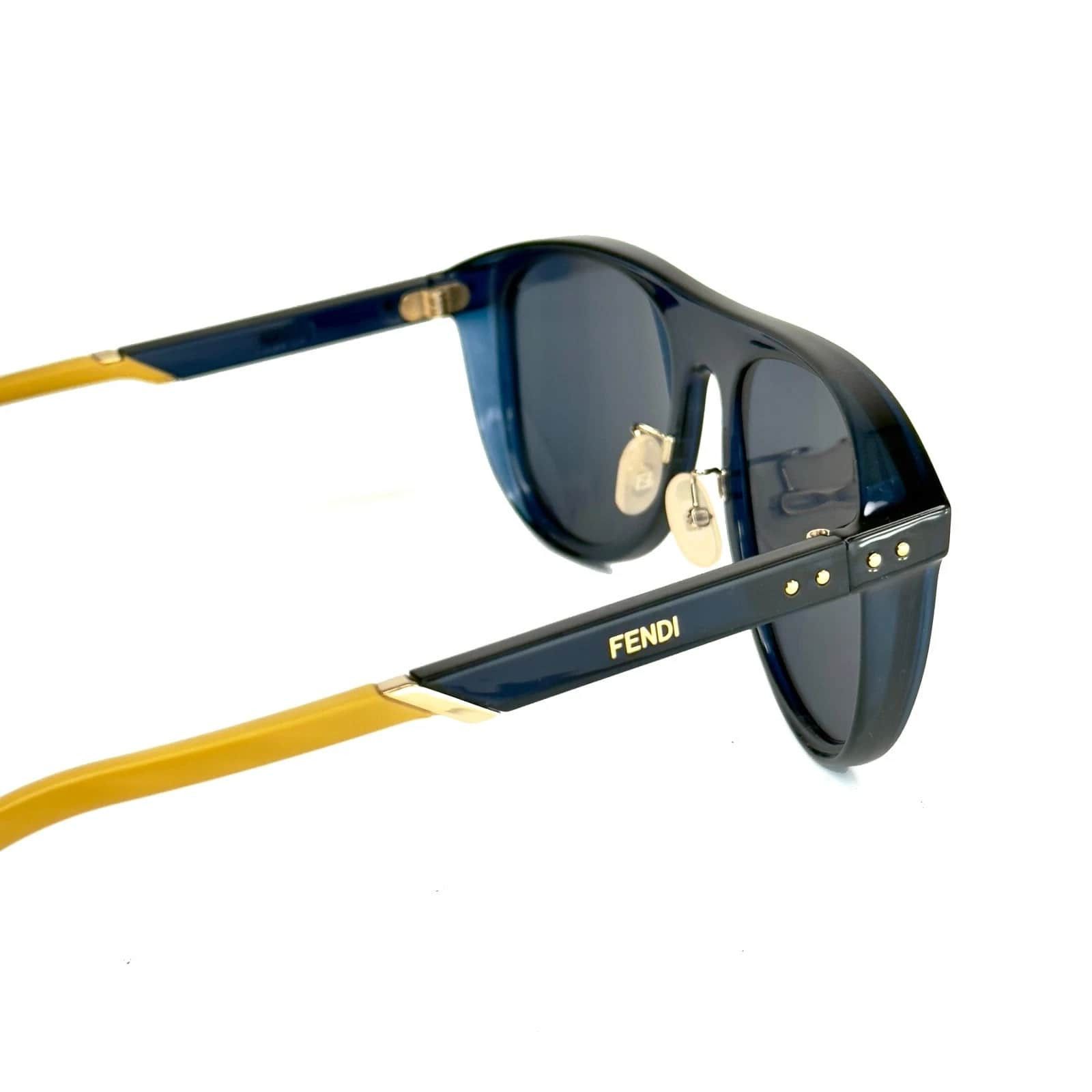 Fendi FENDI FFM0085S BOTANICAL 0085 Pequin Blue Sport Sunglasses Size ONE SIZE - 3 Thumbnail