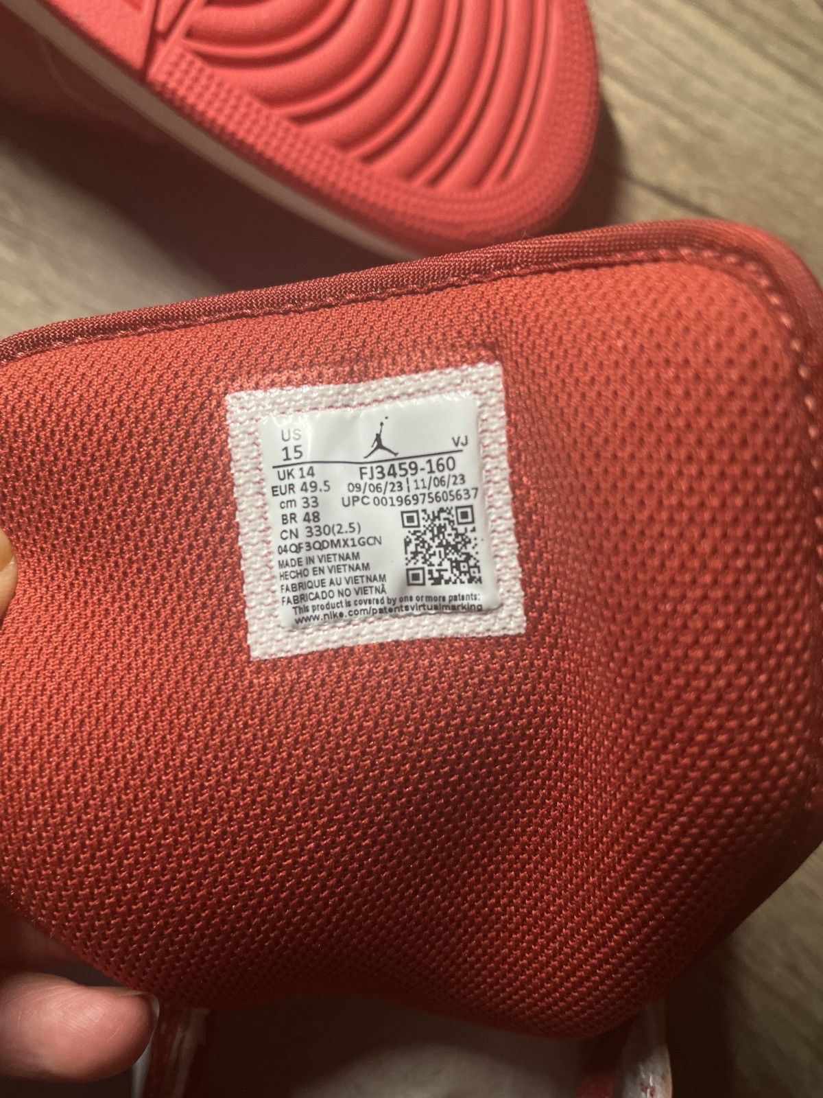 Nike Jordan 1 Dune Red Low Size US 15 / EU 48 - 4 Thumbnail