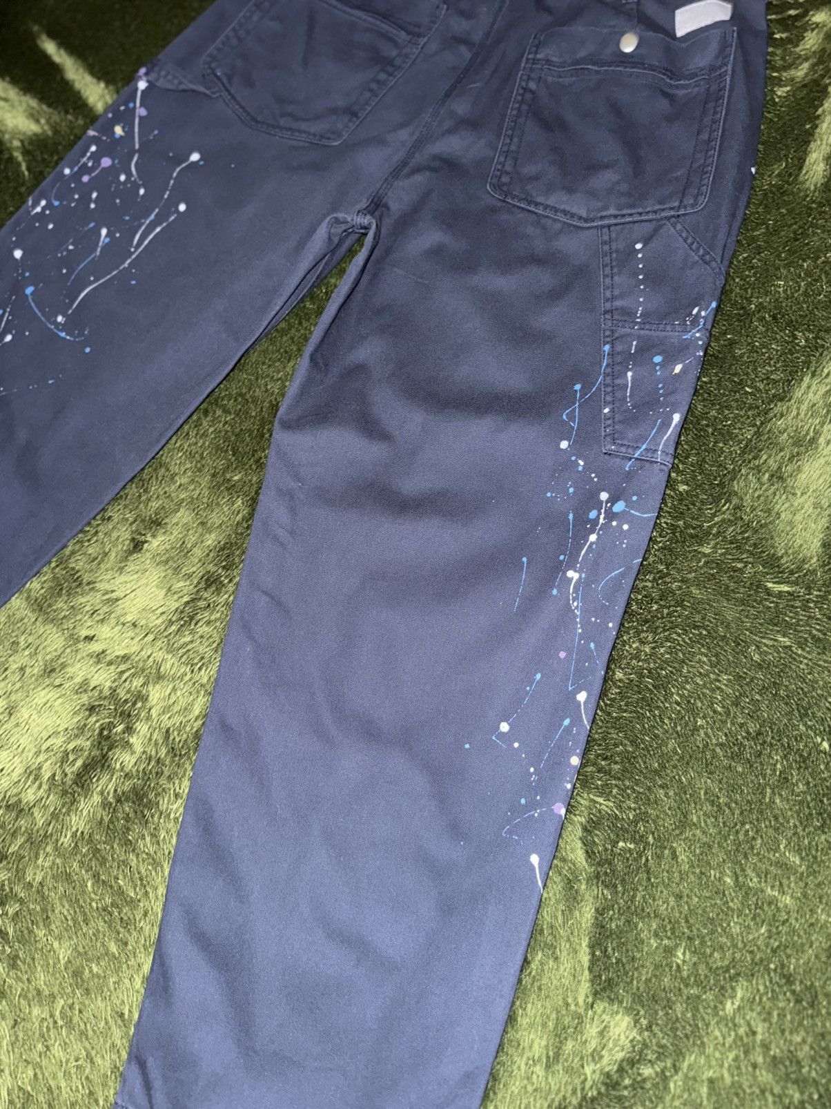 thisisneverthat [L] YESEYESEE Painted Cotton Carpenter Work Pants navy Size US 36 / EU 52 - 12 Thumbnail