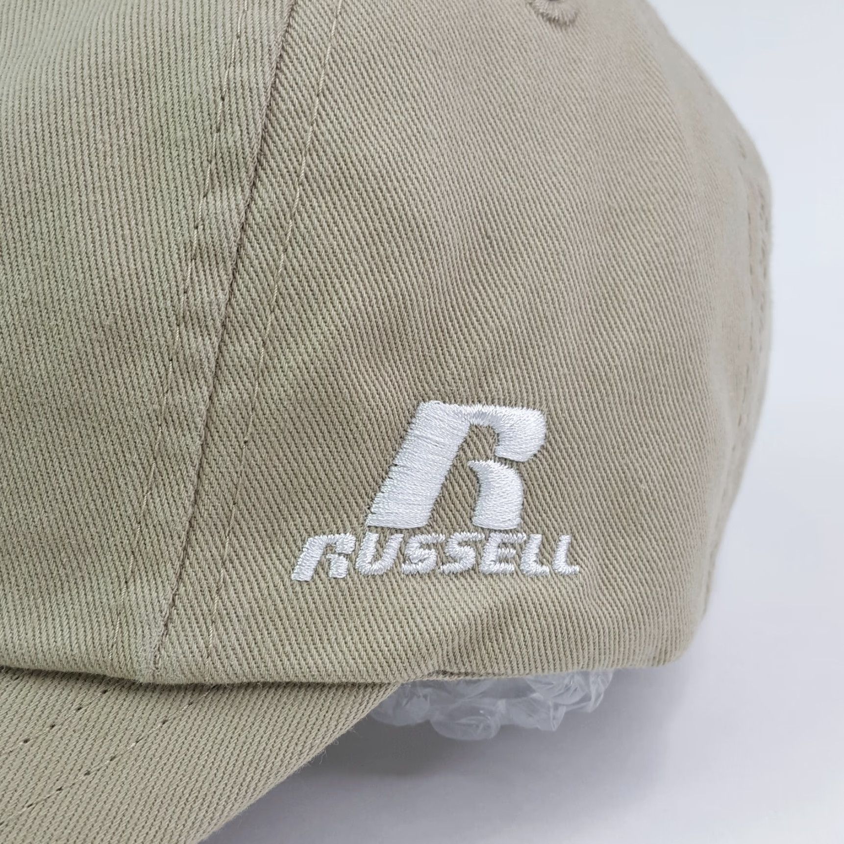 Russell Athletic VINTAGE Russell Athletic Beige Khaki Plain Adjustable Dad Hat Baseball Cap Sports Size ONE SIZE - 3 Thumbnail