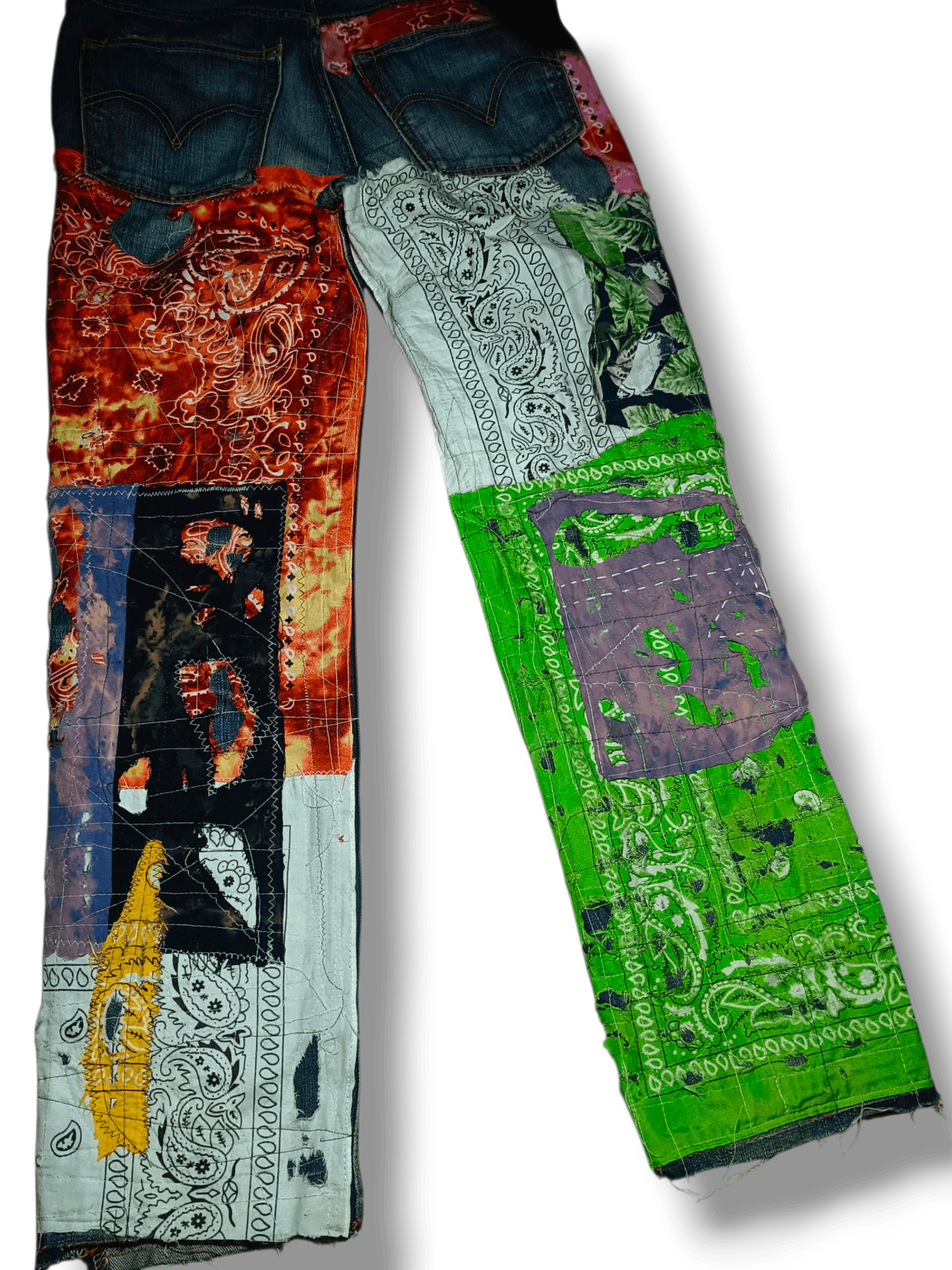 Undercover Boro Sashiko Jeans Custom Size US 32 / EU 48 - 6 Thumbnail