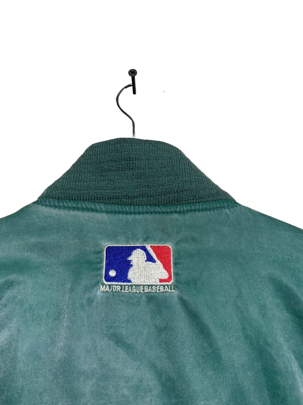MLB 🔥A’s MLB BY STARTER BOMBER JACKETS Size US L / EU 52-54 / 3 - 9 Thumbnail