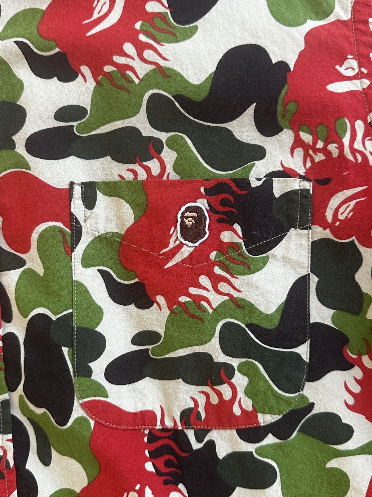Bape OG Bape Fire ayoma short sleeve Size US M / EU 48-50 / 2 - 2 Thumbnail