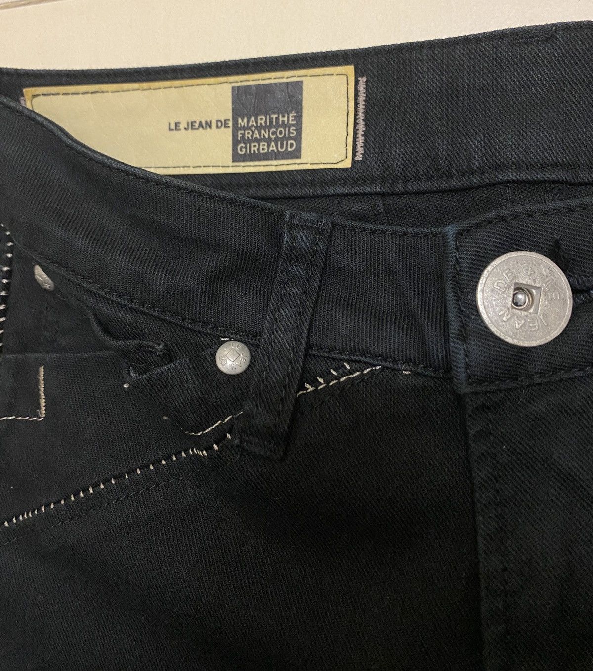 Marithe + Francois Girbaud MFG 3quaters / Crop Black Jeans Size 28" / US 6 / IT 42 - 5 Thumbnail