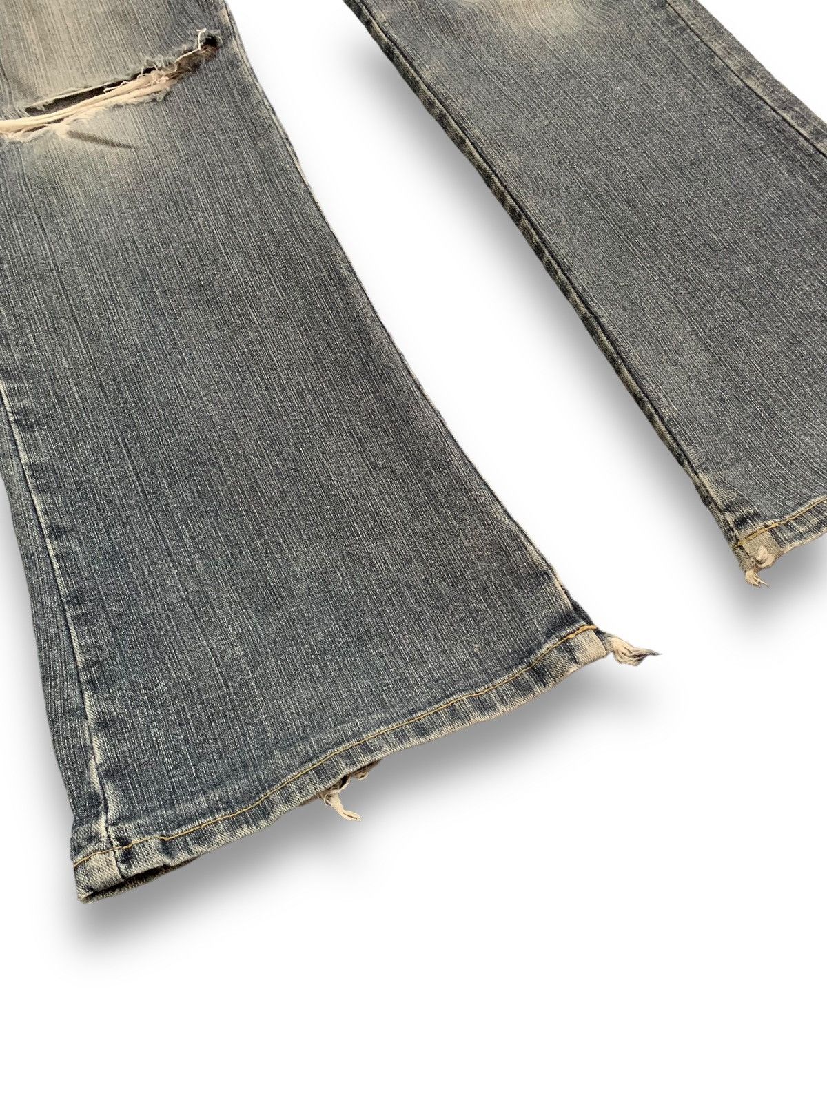Japanese Brand Vintage Japanese Brand Oririn Flare Distressed Cargo Jeans Size US 29 - 11 Thumbnail