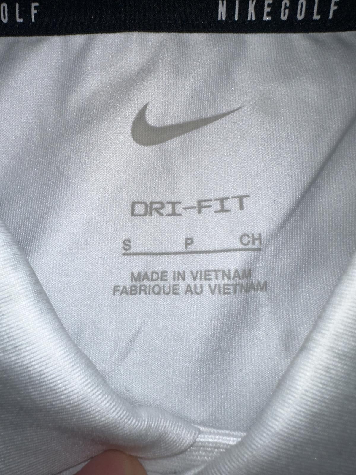 Nike Nike Dri-FIT Tour Men's White Golf Polo Sample Size US S / EU 44-46 / 1 - 2 Thumbnail