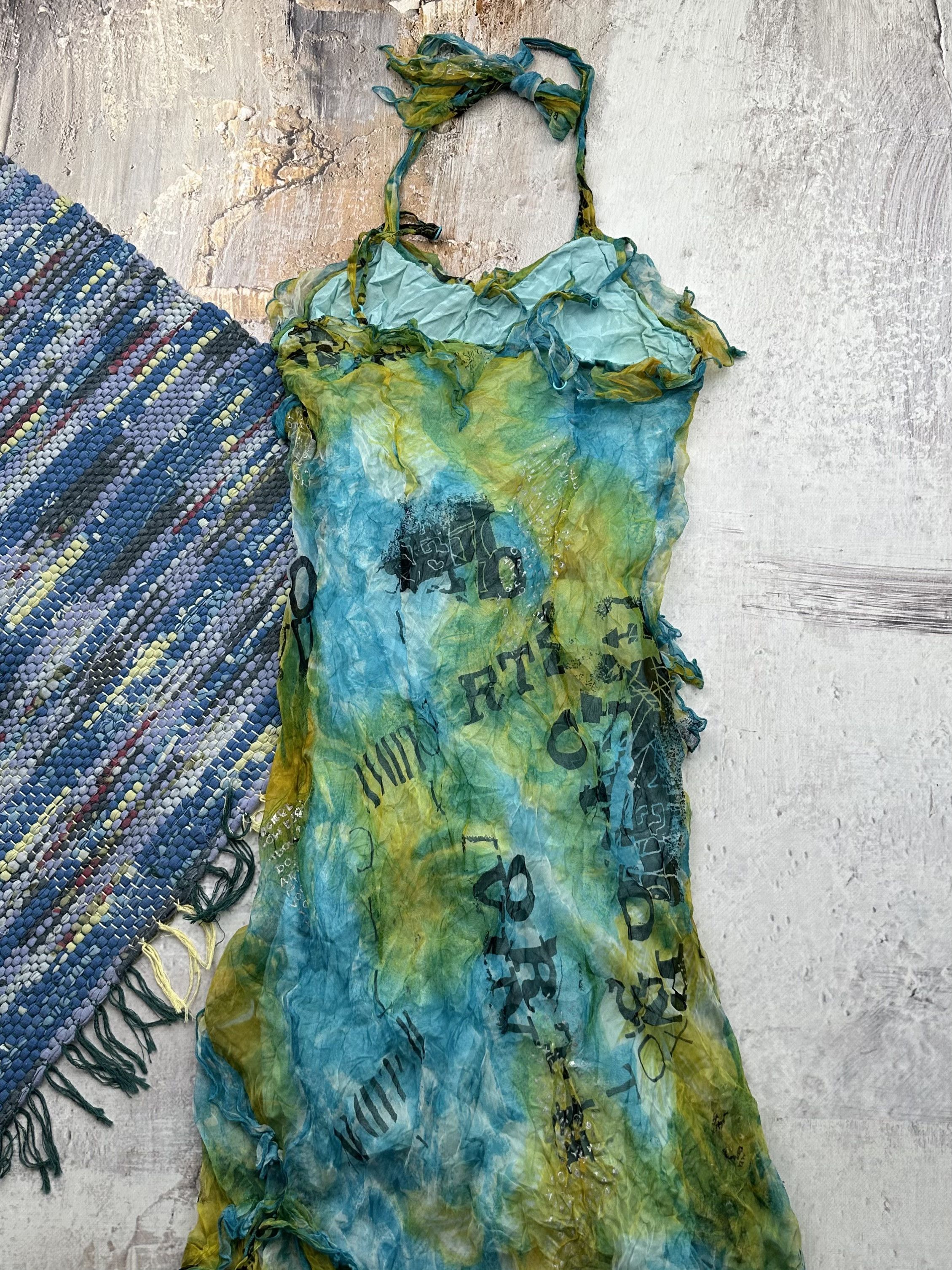 Japanese Brand Vintage Asymmetry Maxi Dress A252(327) Size M / US 6-8 / IT 42-44 - 6 Thumbnail