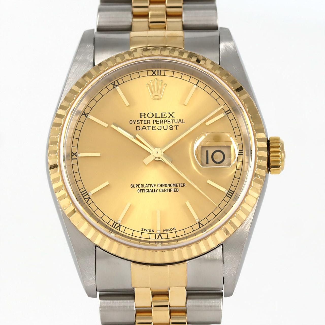 Rolex Rolex Datejust Stainless Steel x Yellow Gold Watch Metal Automatic 16233 DUTY FREE for USA