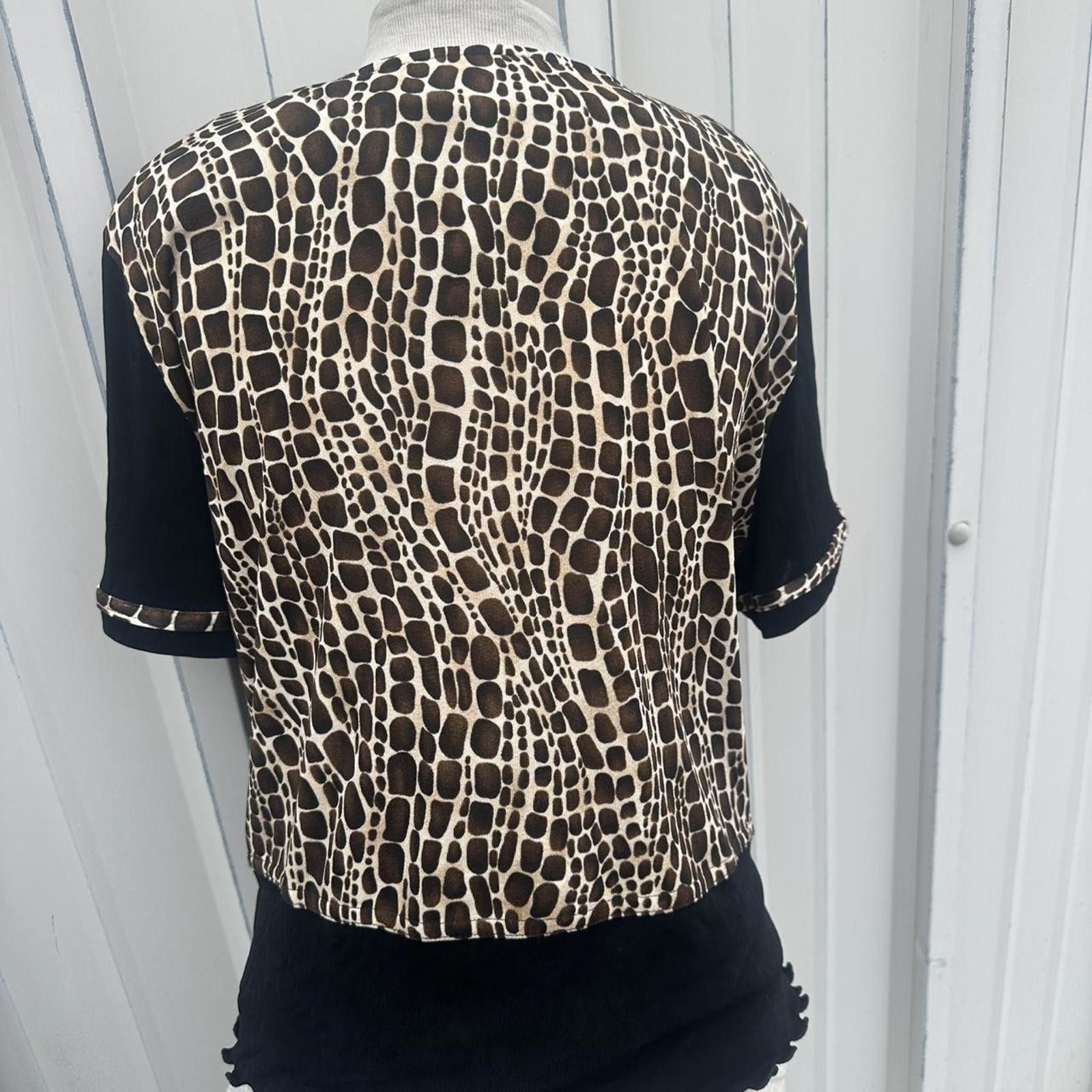Other Nina Piccalino short sleeve Blouse medium Size L / US 10 / IT 46 - 2 Thumbnail