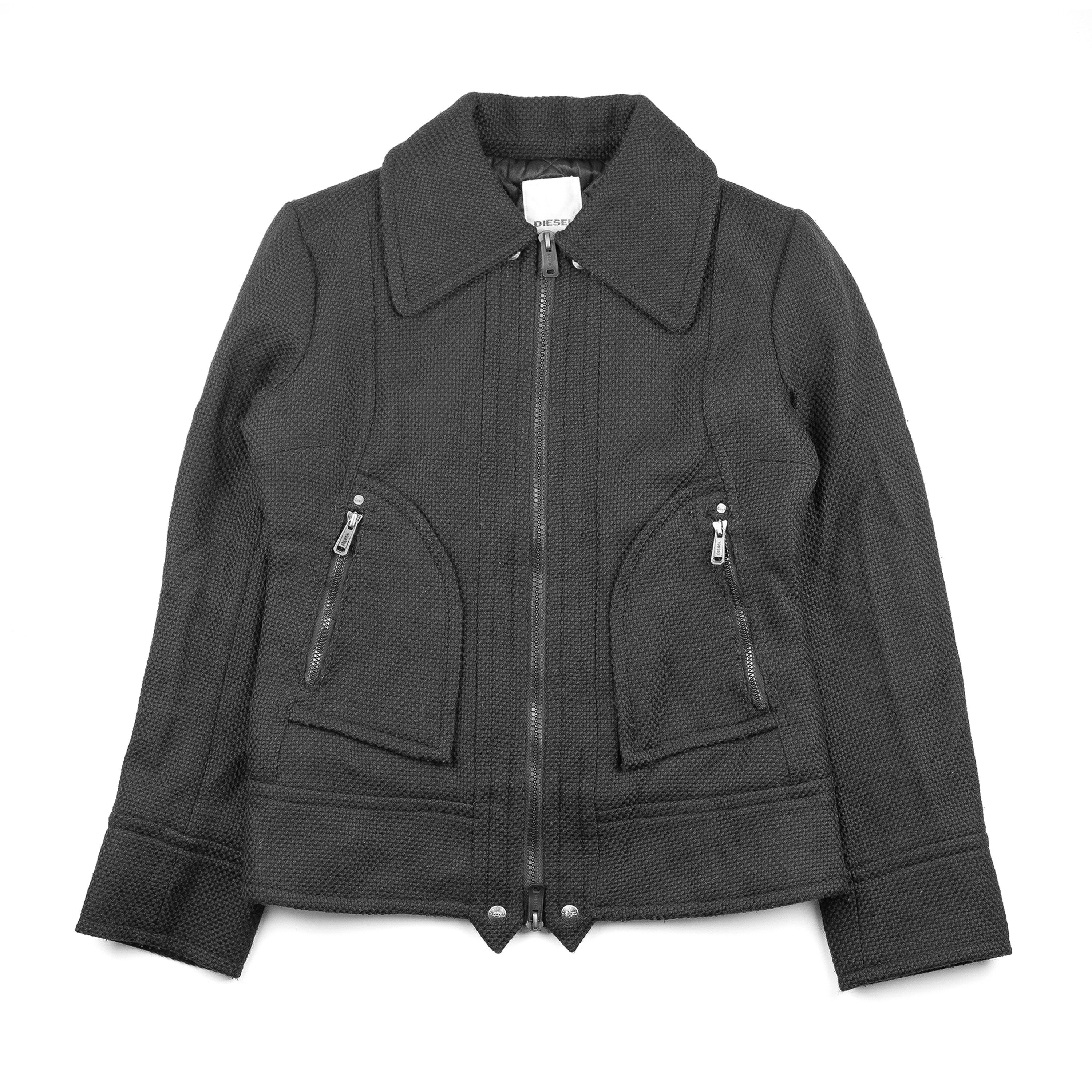 Diesel × Diesel Black Gold Diesel Black Wool Jacket (M) Size M / US 6-8 / IT 42-44 - 1 Thumbnail