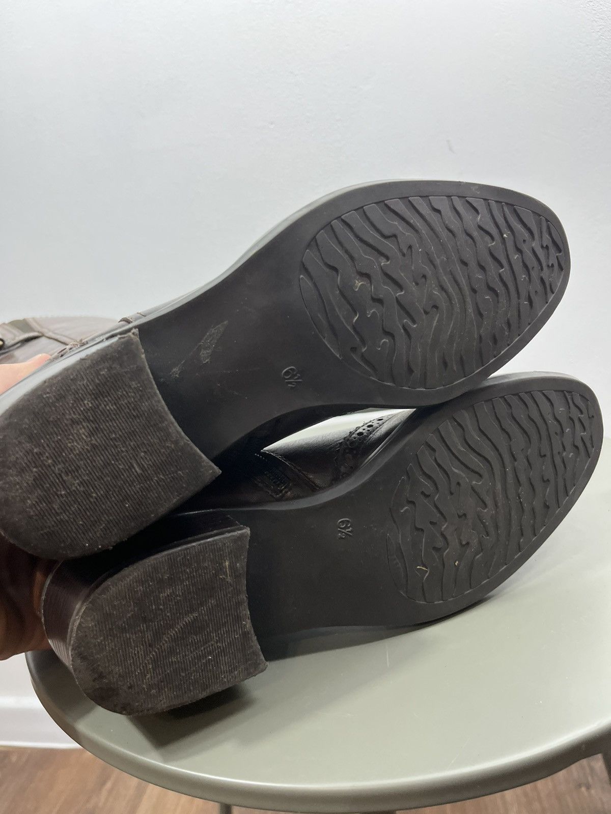 Other Vintage Brown Leather Buckle Boots US 6.5 Distressed Style Size US 6.5 / IT 36.5 - 14 Thumbnail