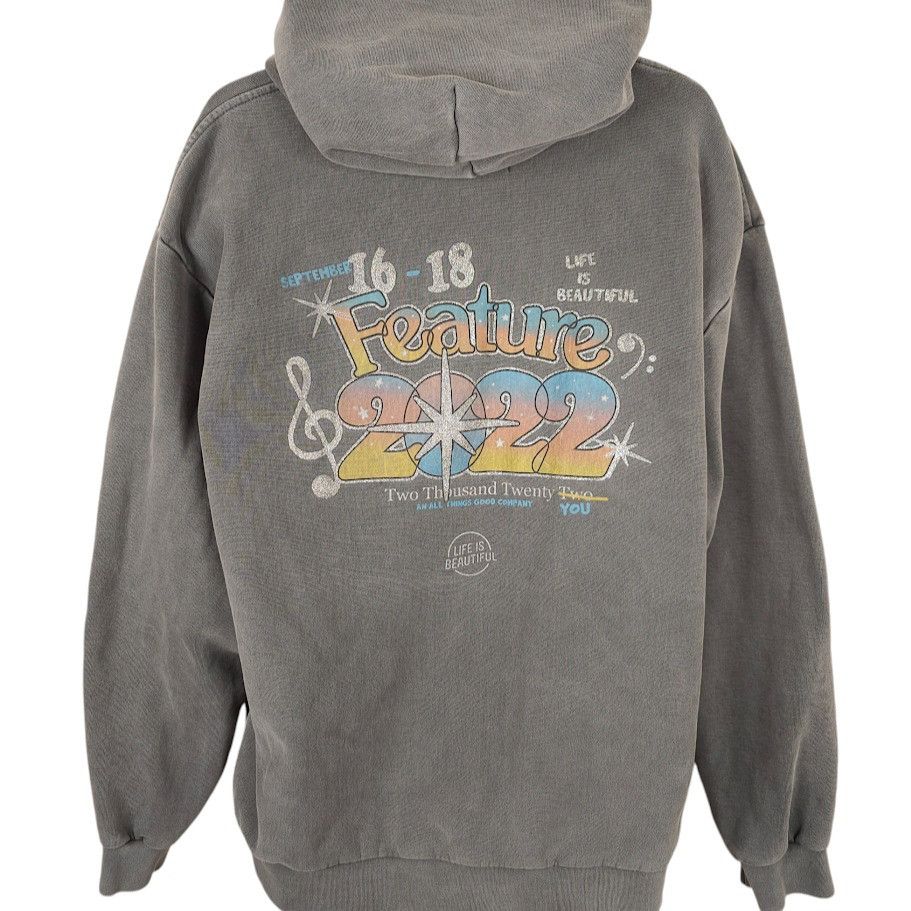 Feature Life Is Beautiful Festival Sweatshirt Hoodie Mens Size 3XL Size US XXL / EU 58 / 5 - 3 Thumbnail