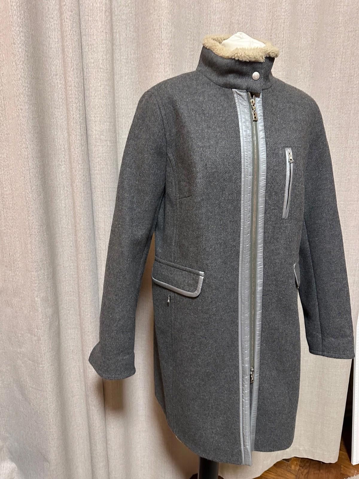 Bogner Bogner Lamm Coat Gray Sz L Size L / US 10 / IT 46 - 3 Thumbnail