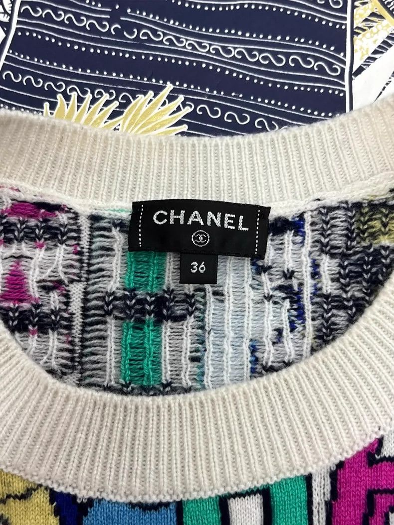 Chanel chanel 21 autumn and winter logo cashmere sweater Size XS / US 0-2 / IT 36-38 - 4 Thumbnail