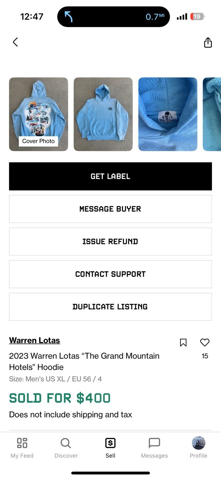 Warren Lotas 2023 Warren Lotas “The Grand Mountain Hotels” Hoodie Size M Size US M / EU 48-50 / 2 - 7 Thumbnail