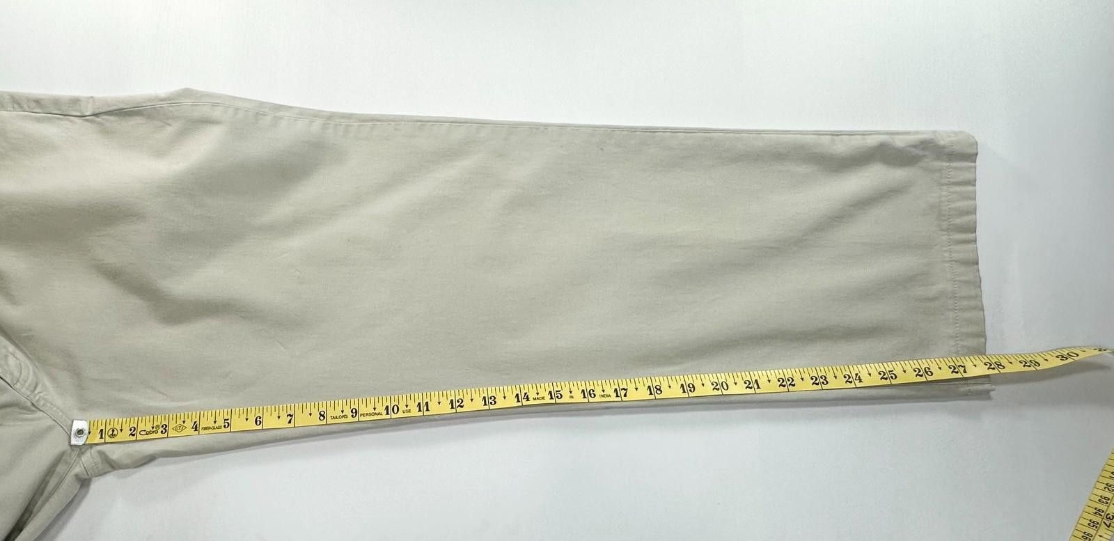 DKNY DKNY Straight Leg Flat Front Chinos Beige Mens 34/30 Size US 34 / EU 50 - 6 Thumbnail