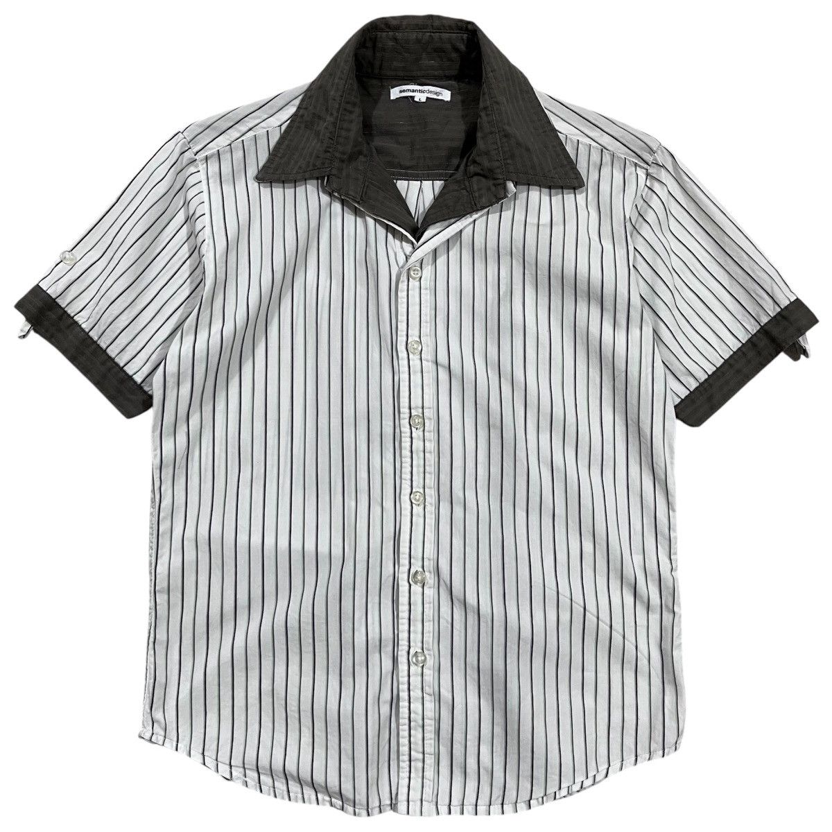 If Six Was Nine Semantic design double layer collar shirt Size US M / EU 48-50 / 2 - 3 Thumbnail