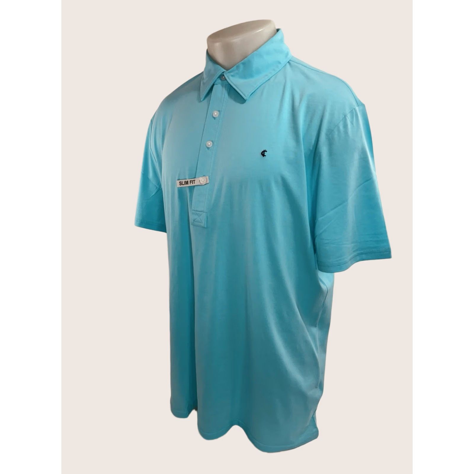 Vintage Criquet Austin - NEW w TAG - SLIM FIT Embroidered Logo XXL Golf Polo Shirt Shirt Mens 2XL Ipanema Blue Size US XXL / EU 58 / 5 - 1 Thumbnail