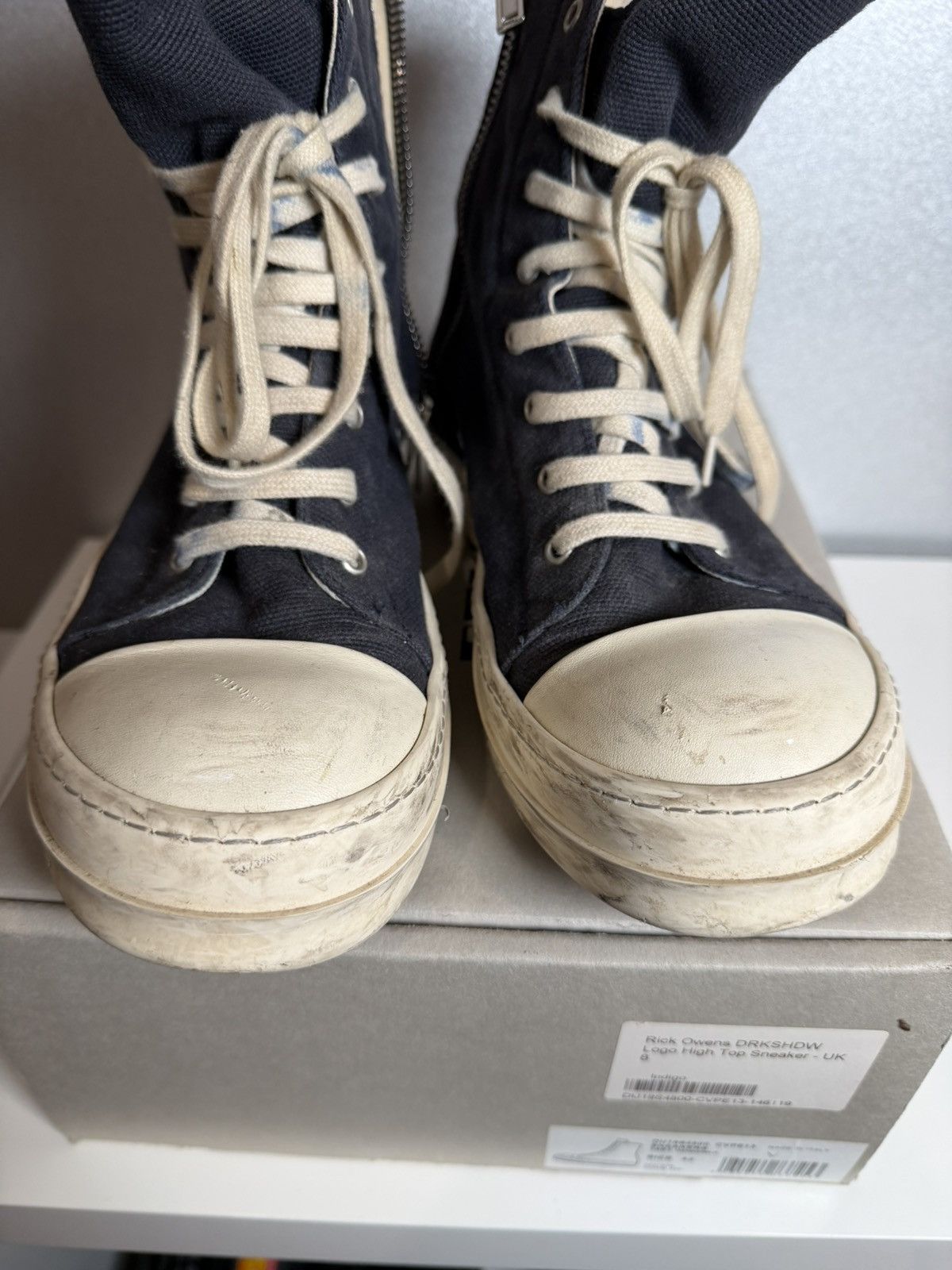 Rick Owens Rick Owens DRKSHDW Ramones Navy Size US 9 / EU 42 - 11 Thumbnail