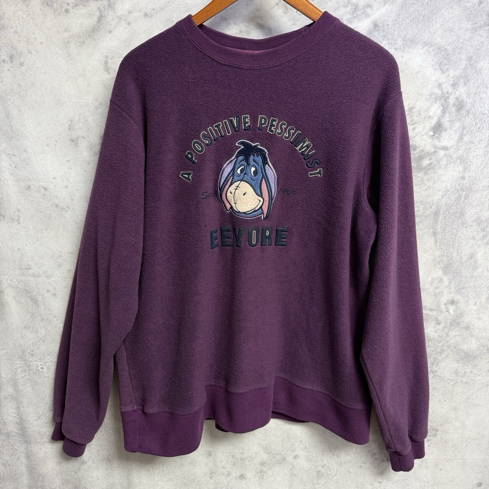 Disney Vintage Disney Eeyore Smiling Fleece Sweatshirt Womens M Size M / US 6-8 / IT 42-44 - 2 Thumbnail