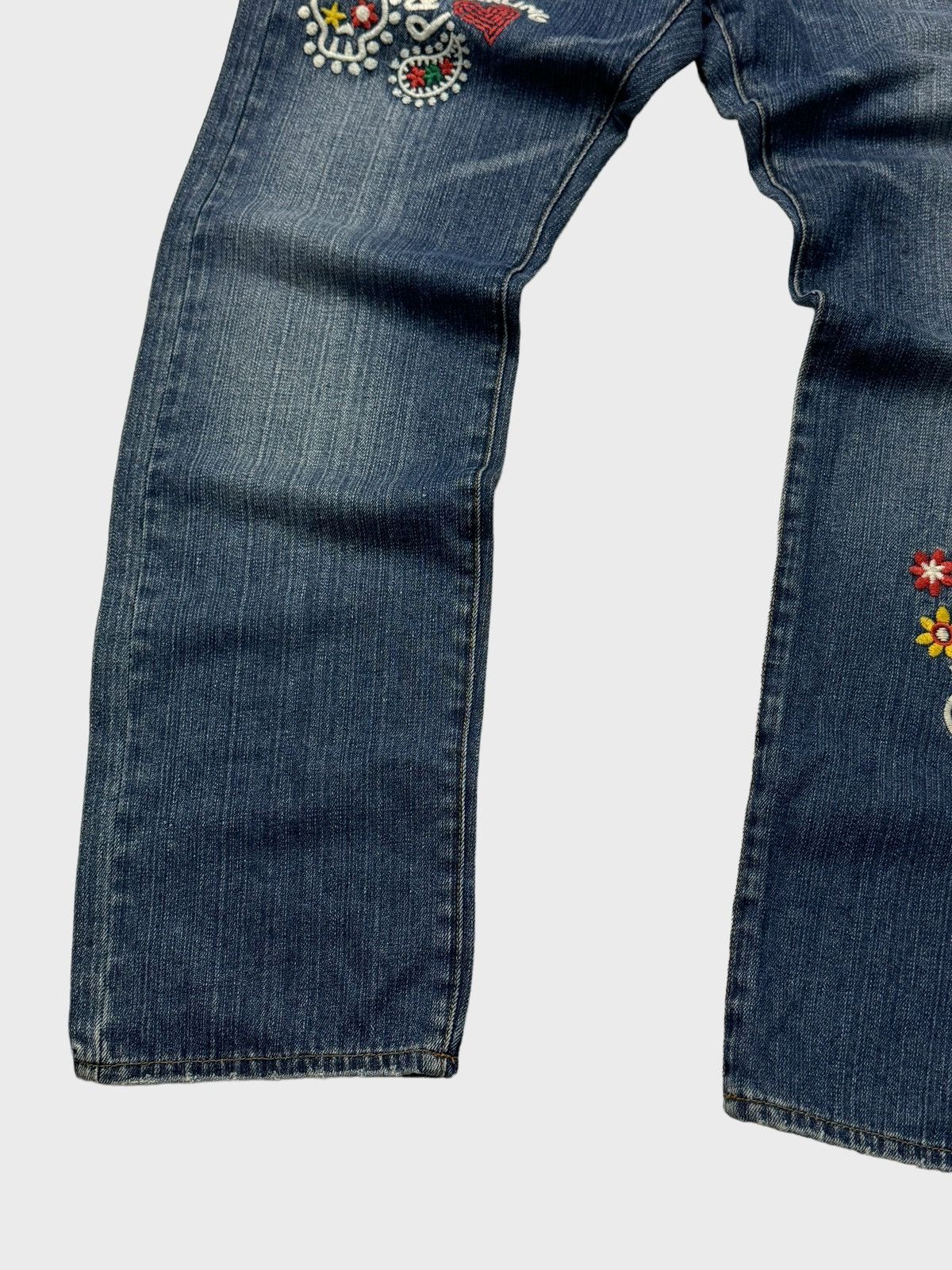 Hysteric Glamour Rough Natural Charm Embroidery Junya Watanabe Style Denim Size US 30 / EU 46 - 7 Thumbnail