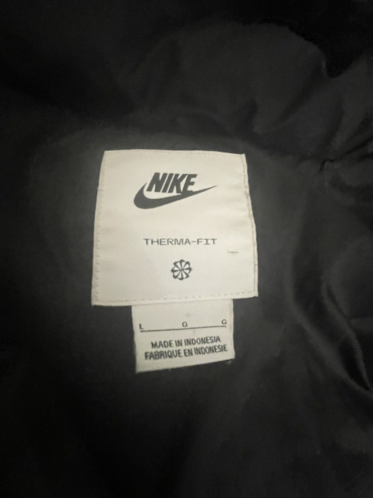 Nike Nike therma fit black puffer detachable hood Size US L / EU 52-54 / 3 - 6 Thumbnail