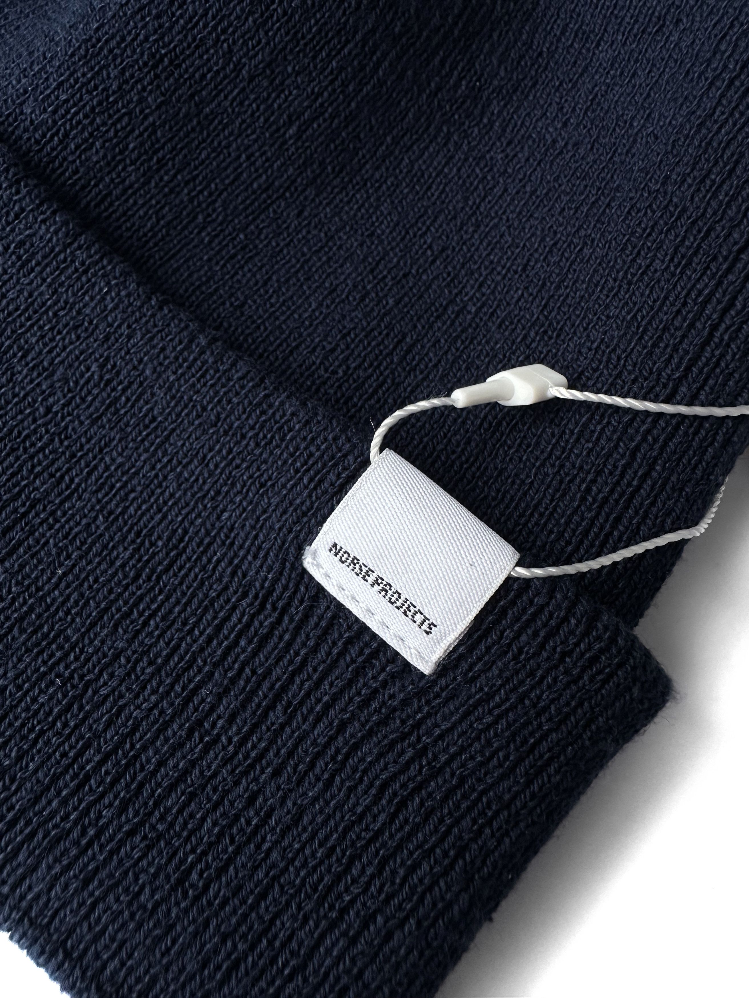 Norse Projects Norse Projects Navy MYA Cotton Beanie hat Size ONE SIZE - 2 Thumbnail