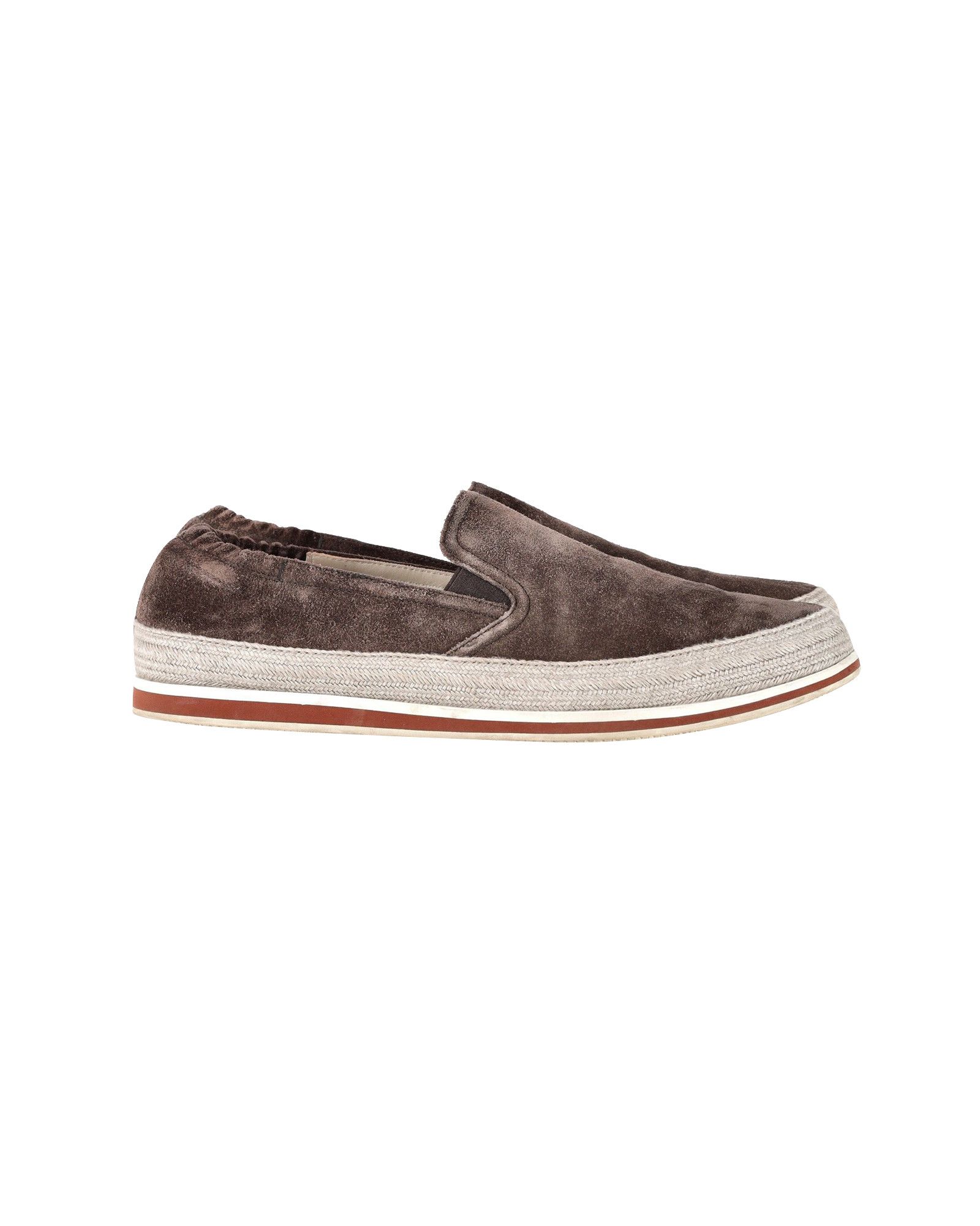 Prada Prada Sport Espadrille Sneakers in Brown Suede Size US 8 / EU 41 - 1 Thumbnail