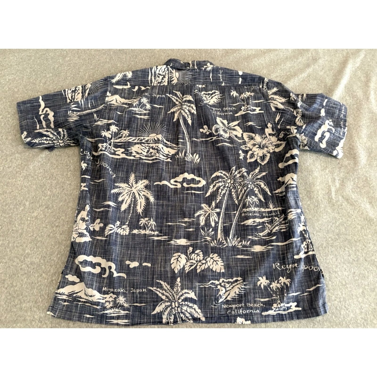 Reyn Spooner Reyn Spooner Blue Floral Hawaiian Shirt Miyazaki Haleiwa Newport Beach Mens XL Size US XL / EU 56 / 4 - 6 Thumbnail
