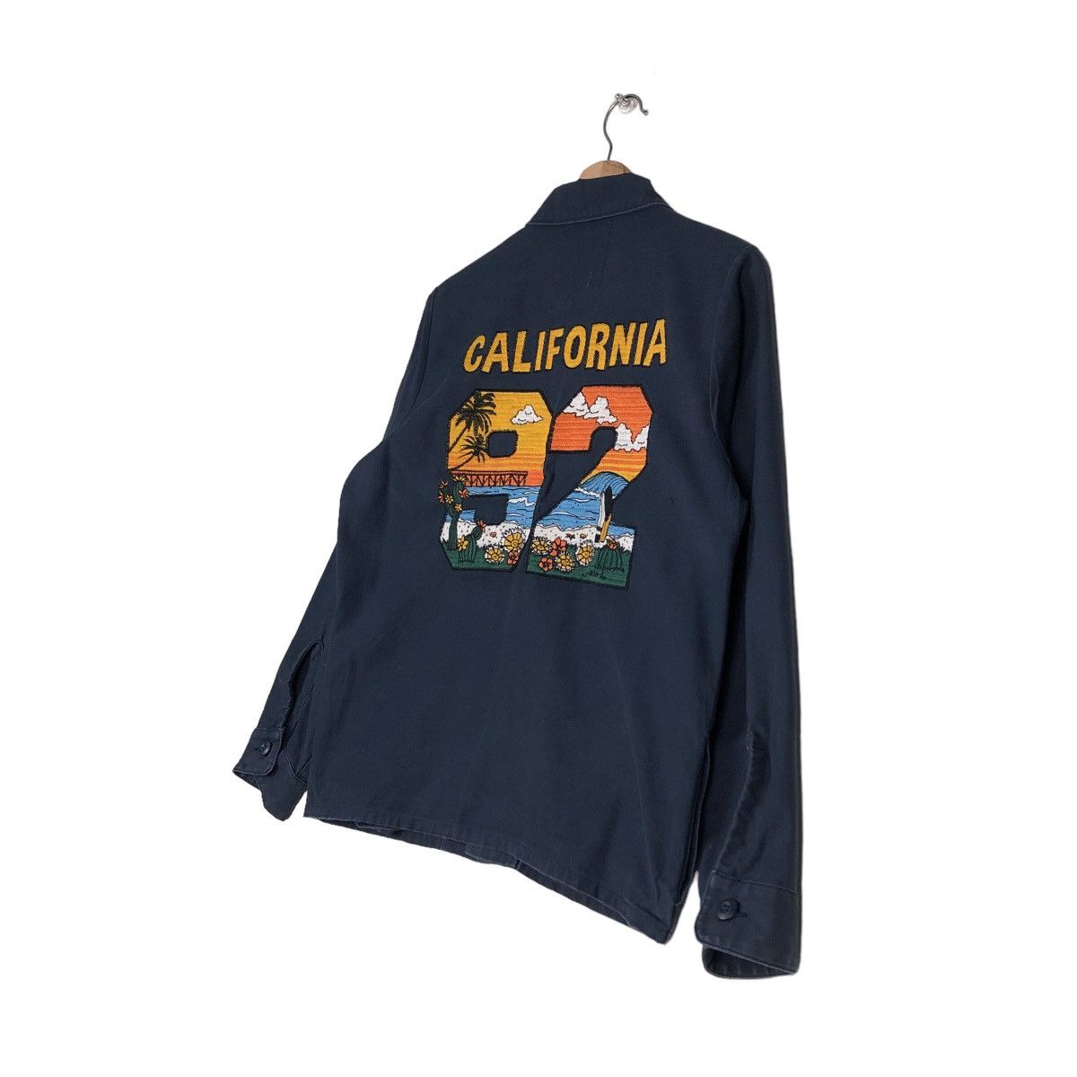 Japanese Brand 🔥Vintage Biker Jacket Rodeo Crowns California 1992 Big Logo Size US S / EU 44-46 / 1 - 10 Thumbnail