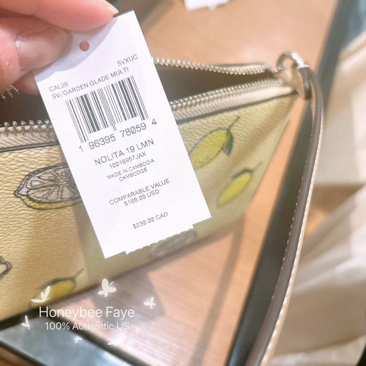 Coach NWT Coach Nolita 19 With Lemon Print CAL26 Size ONE SIZE - 5 Thumbnail