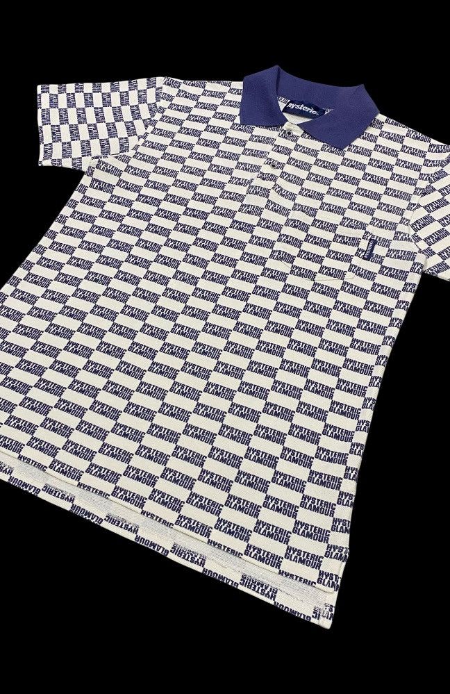 Hysteric Glamour × Japanese Brand Rare🔥Vintage Hysteric Glamour Full Writing Print Polo Shirt Size US M / EU 48-50 / 2 - 21 Thumbnail