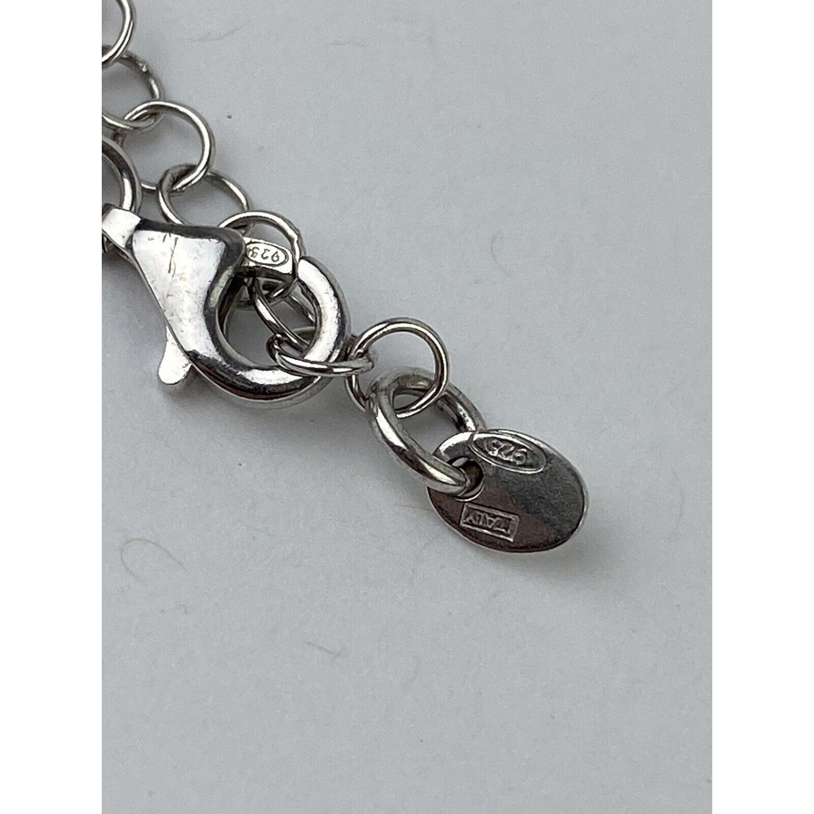 Other 925 Sterling Silver Wise Owl Bird Bracelet 7”-8” Italy Mesh Size ONE SIZE - 3 Thumbnail