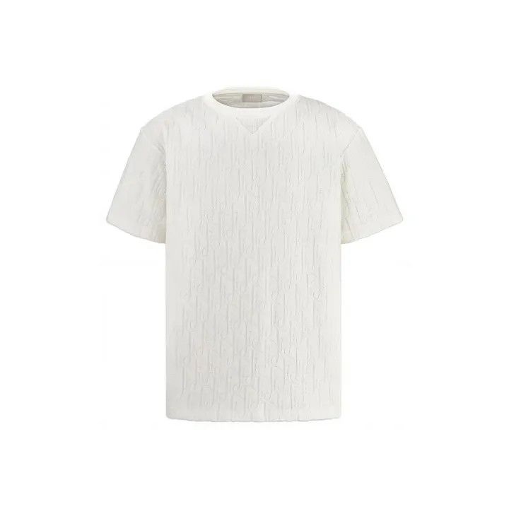 Dior Dior Oblique Print Cotton Short Sleeve T-Shirt 0079 Size US L / EU 52-54 / 3 - 1 Thumbnail