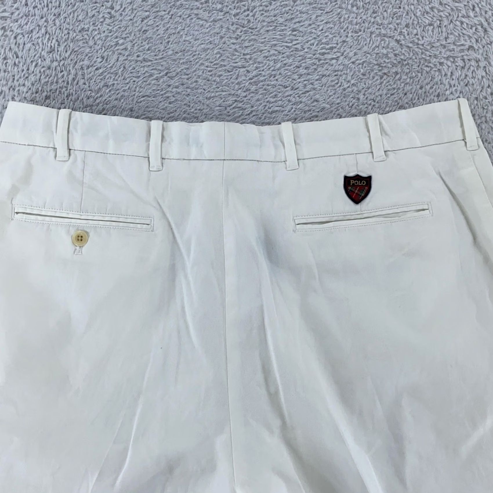 Polo Ralph Lauren Polo Ralph Lauren White Chino Shorts Mens 36 Classic Flat Front Size US M / EU 48-50 / 2 - 2 Thumbnail