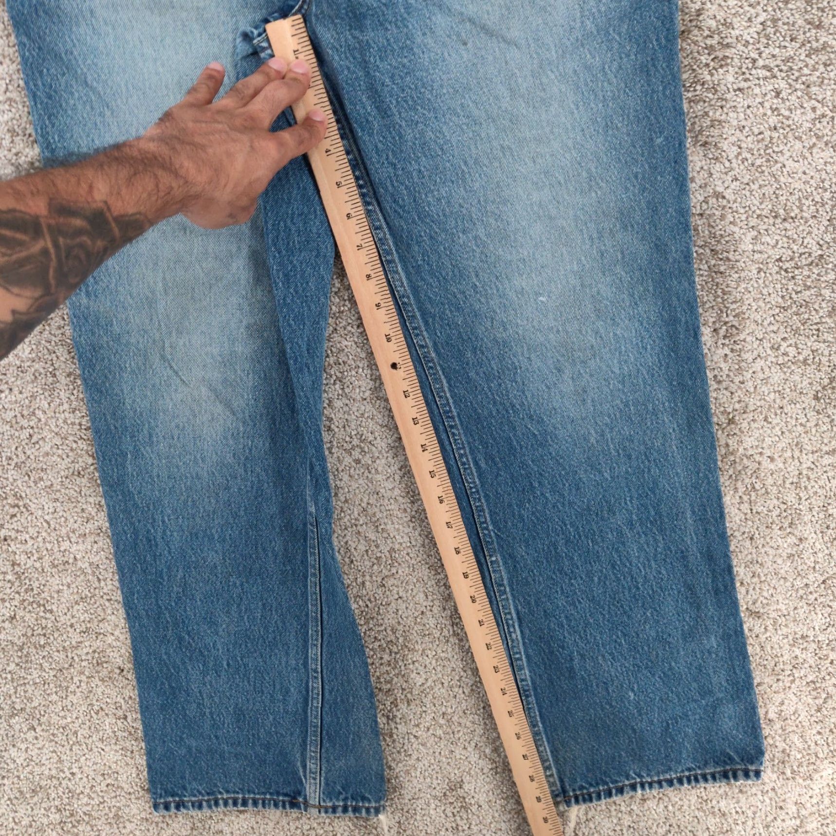 Tommy Hilfiger VINTAGE Tommy Hilfiger Jeans Men 34x30 Light Blue Denim Straight Size US 34 / EU 50 - 7 Thumbnail