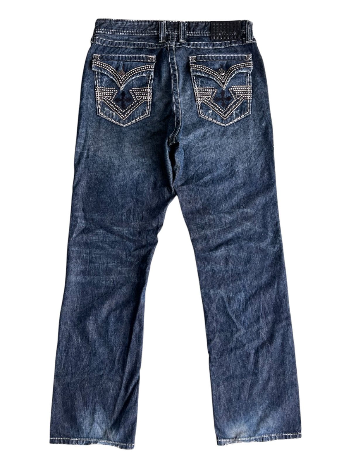 Y2K Affliction Grant Premium Exclusive Buckle Baggy Jeans