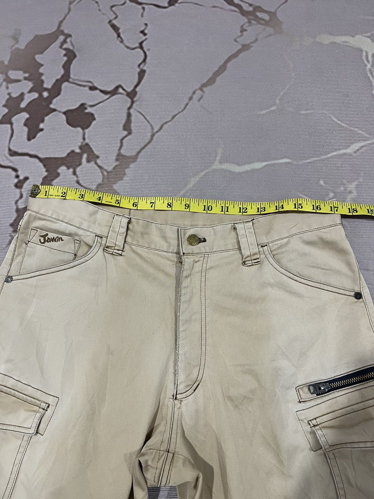 Japanese Brand Jawin Stretch Slim Cargo Work Pants Size US 34 / EU 50 - 13 Thumbnail