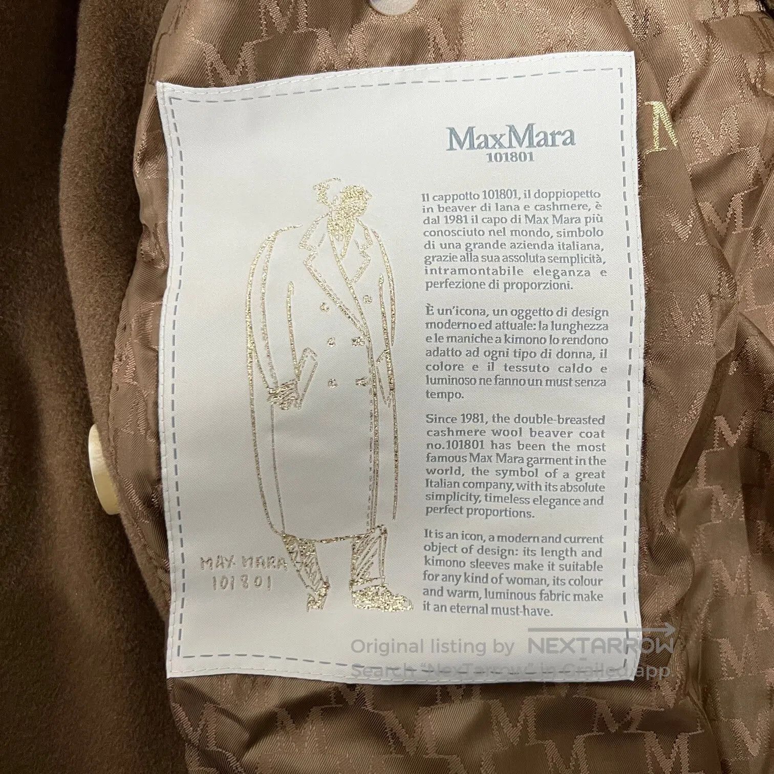 Max Mara MaxMara size 34 Main Line 101801: Classic Coat| Size S / US 4 / IT 40 - 5 Thumbnail