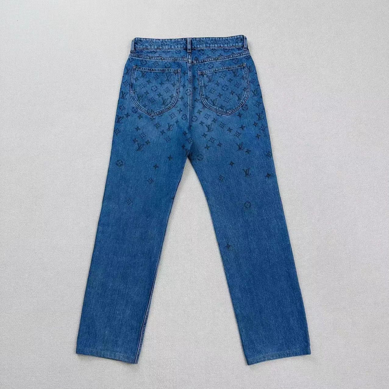Louis Vuitton Louis Vuitton Gradient Monogram Jeans W28 Size 28" / US 6 / IT 42 - 2 Thumbnail