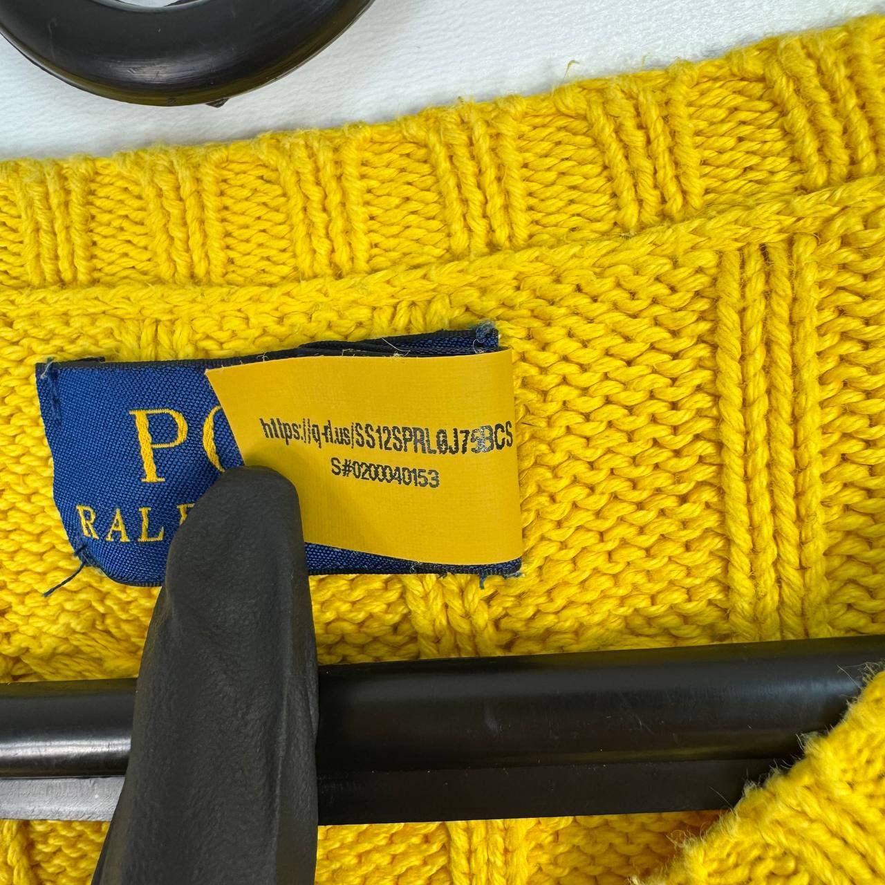 Polo Ralph Lauren Ralph Lauren Blue Label Knit Cotton Yellow Pony ...