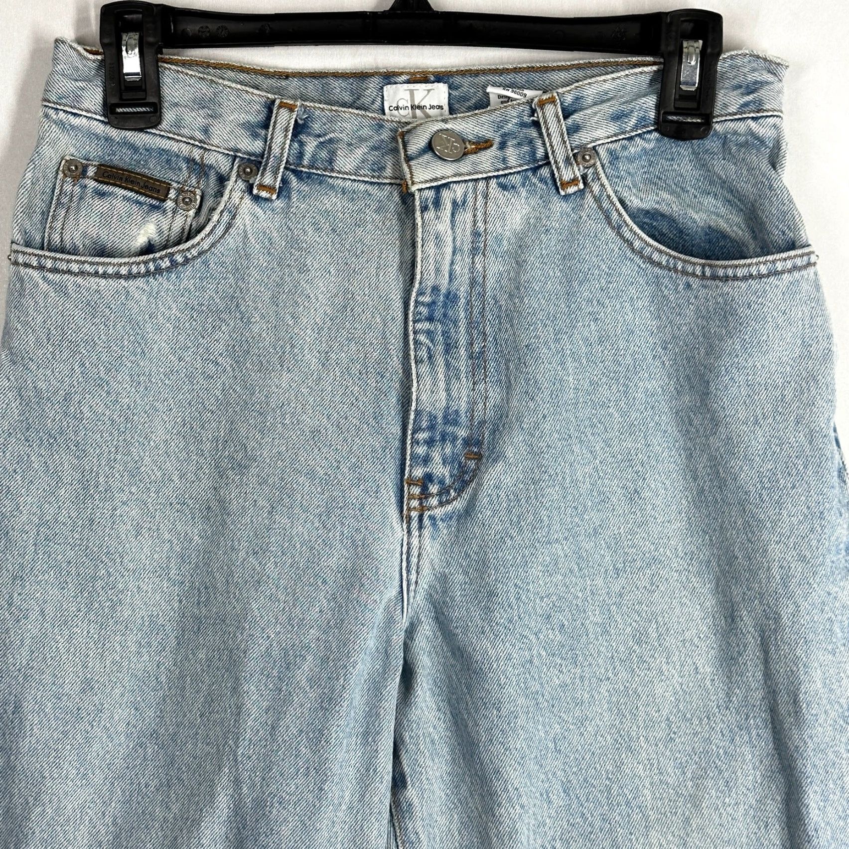 Calvin Klein VINTAGE Calvin Klein Jeans 90s Mom Blue Denim Mid Rise Baggy 27x29 Womens Size 10 Size 32" / US 10 / IT 46 - 6 Thumbnail