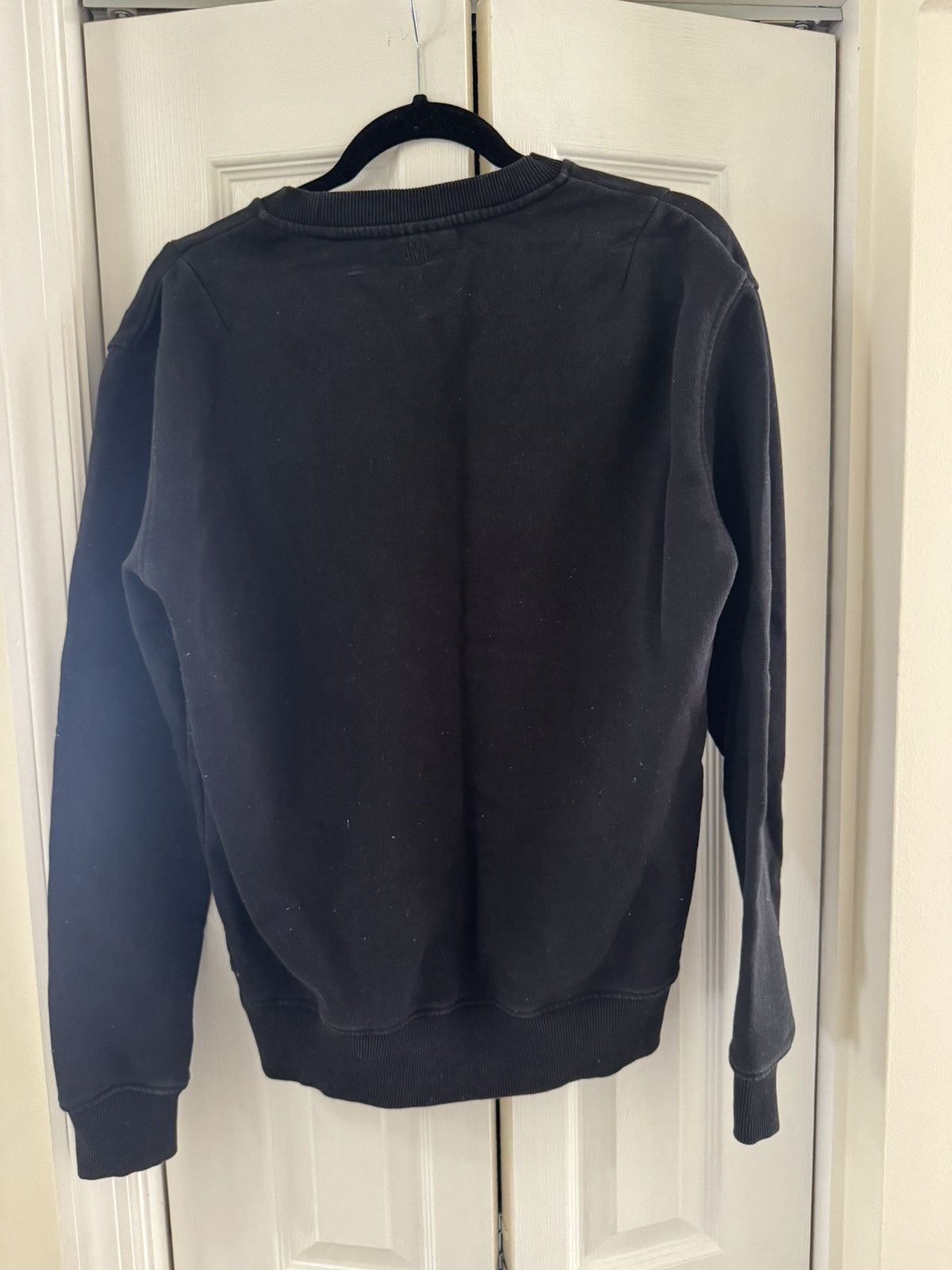 AMI AMI Alexandre Mattiussi Black Smiley Patch Sweater Size S Size US S / EU 44-46 / 1 - 2 Thumbnail