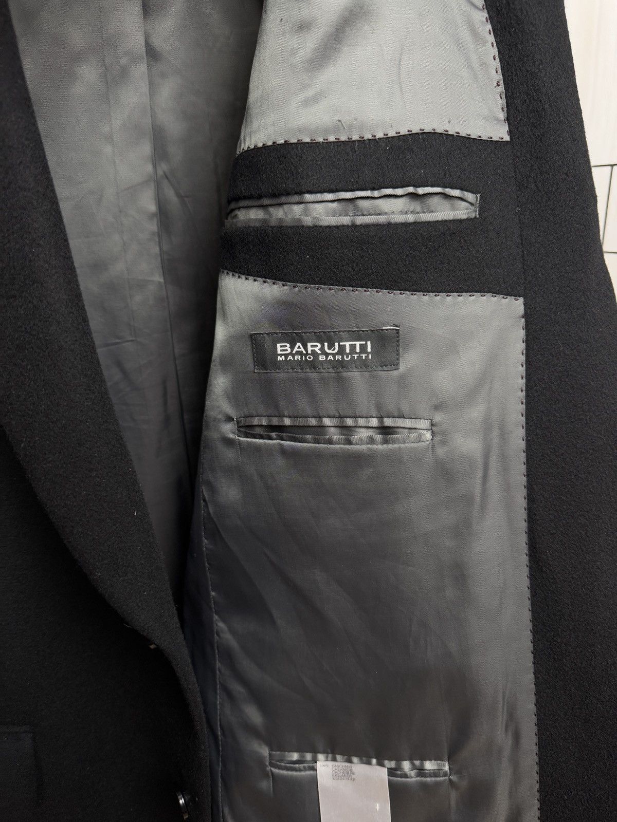 Other Barutti Mario Barutti black pure cashmere 2 button blazer Size 44R - 9 Thumbnail