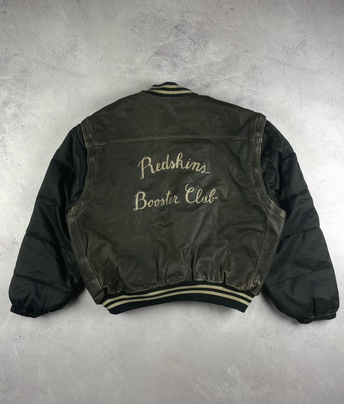Other Vintage REDSKINS Leather Bomber Jacket Detachable XXXL Size US XXL / EU 58 / 5 - 1 Thumbnail