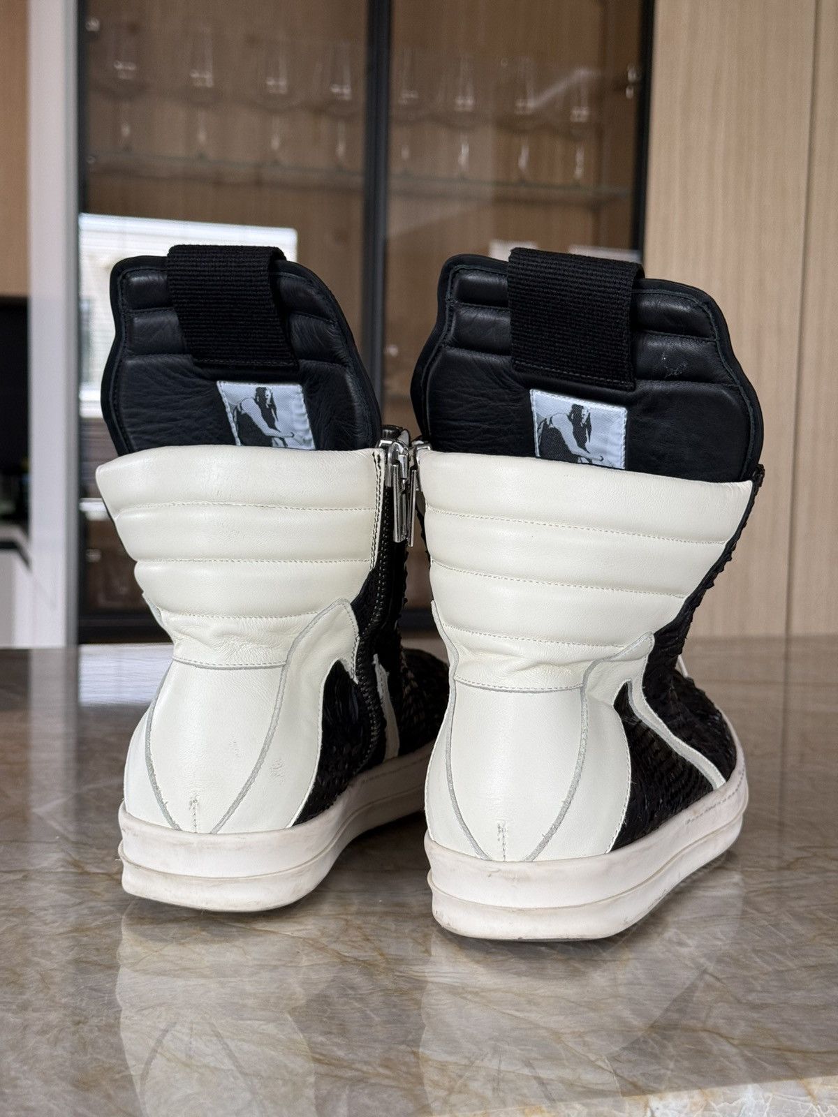 Rick Owens Natural Python Rick Owens Geobasket Size US 11 / EU 44 - 2 Thumbnail